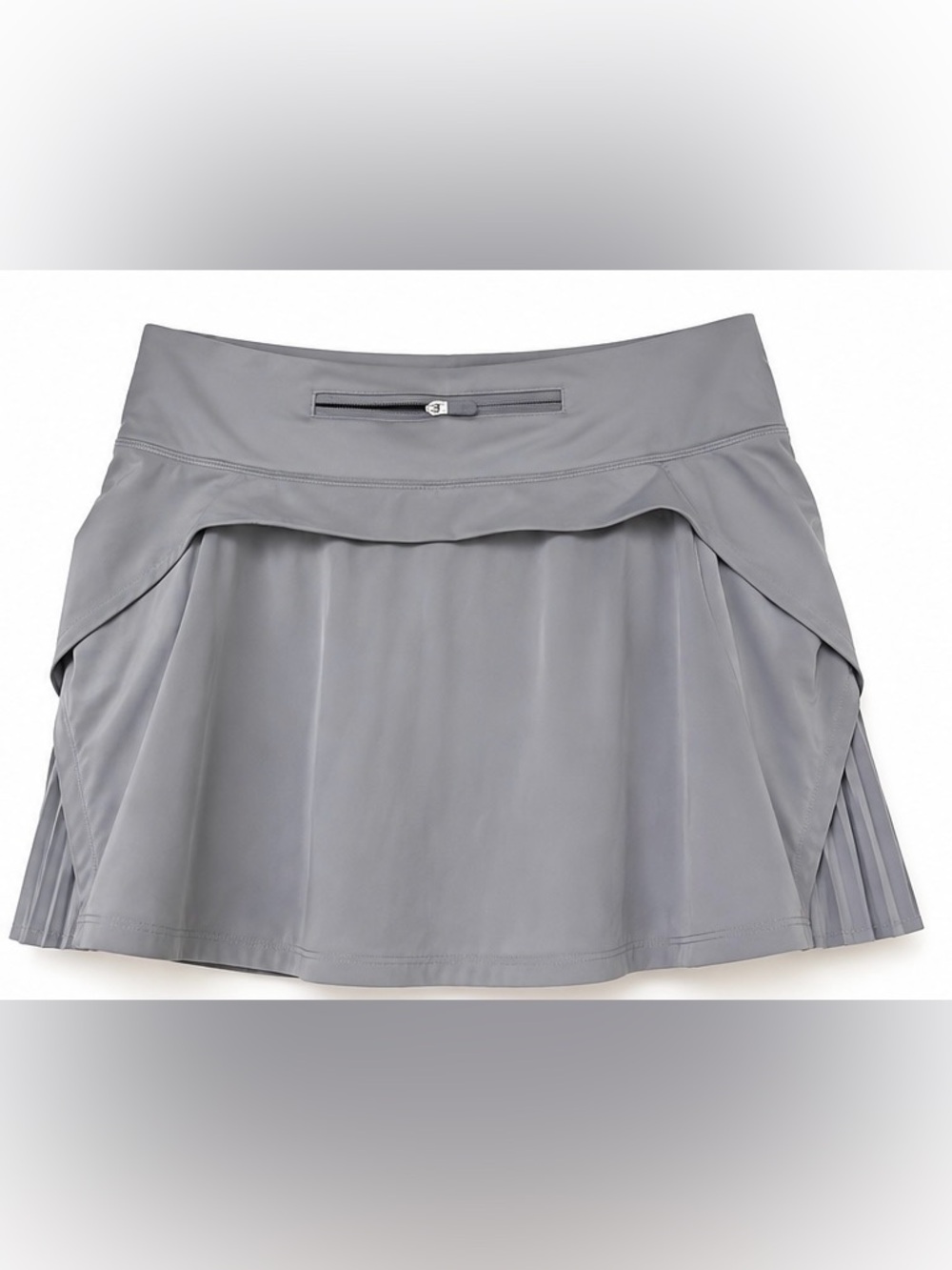 Lululemon Play Off The Pleats Skirt 13” Gray Pleated Running Tennis Skort - Picture 2 of 3
